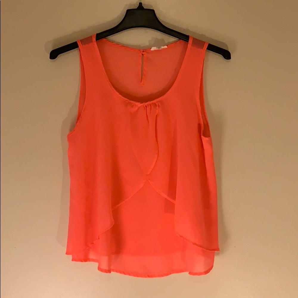 Neon pink tank